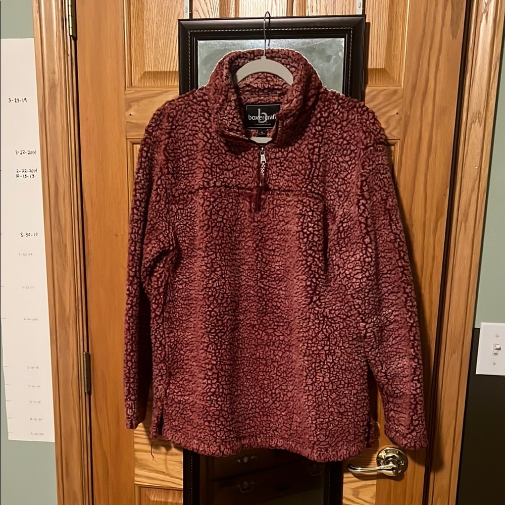 Boxercraft Burgundy Sherpa Pullover